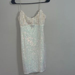 New Windsor Ivory Short Dress